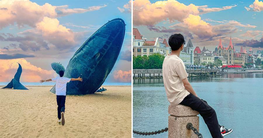 小眾的海濱城市，人少景美，海邊擱淺的巨大鯨魚，讓人感到震撼無比